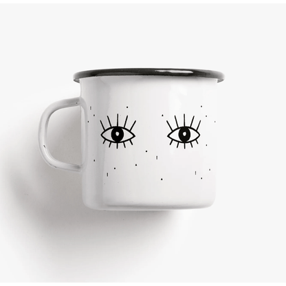 Tazza Smaltata Eyes - ErnestoShop Concept Store