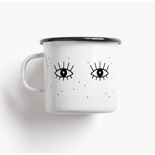 Tazza Smaltata Eyes - ErnestoShop Concept Store