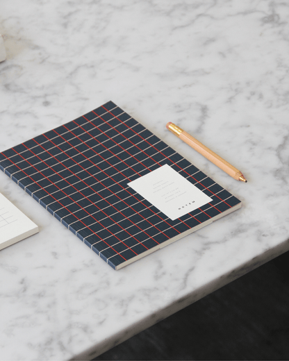 Vita Quaderno Medio Dark Blue Grid - ErnestoShop Concept Store