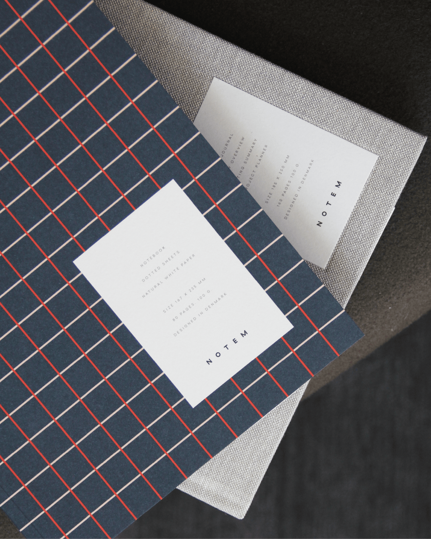 Vita Quaderno Medio Dark Blue Grid - ErnestoShop Concept Store