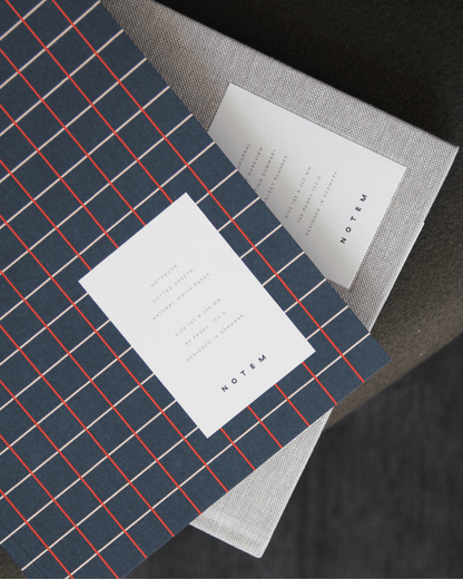 Vita Quaderno Medio Dark Blue Grid - ErnestoShop Concept Store