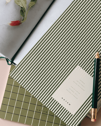 Vita Quaderno Medio Green Lines - ErnestoShop Concept Store