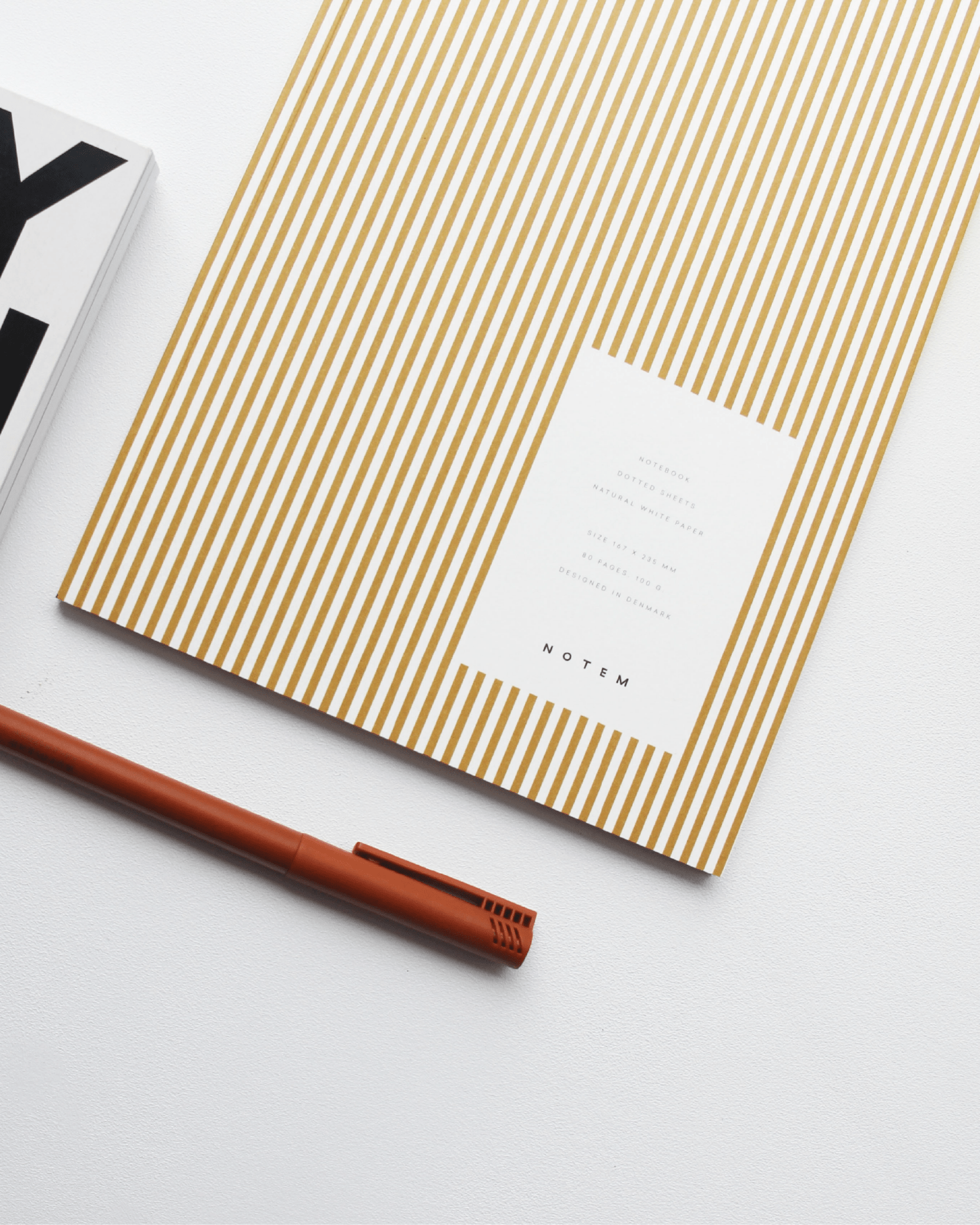 Vita Quaderno Medio Ochre Lines - ErnestoShop Concept Store