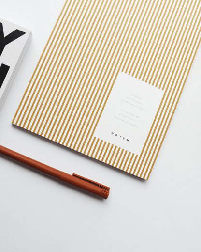 Vita Quaderno Medio Ochre Lines - ErnestoShop Concept Store