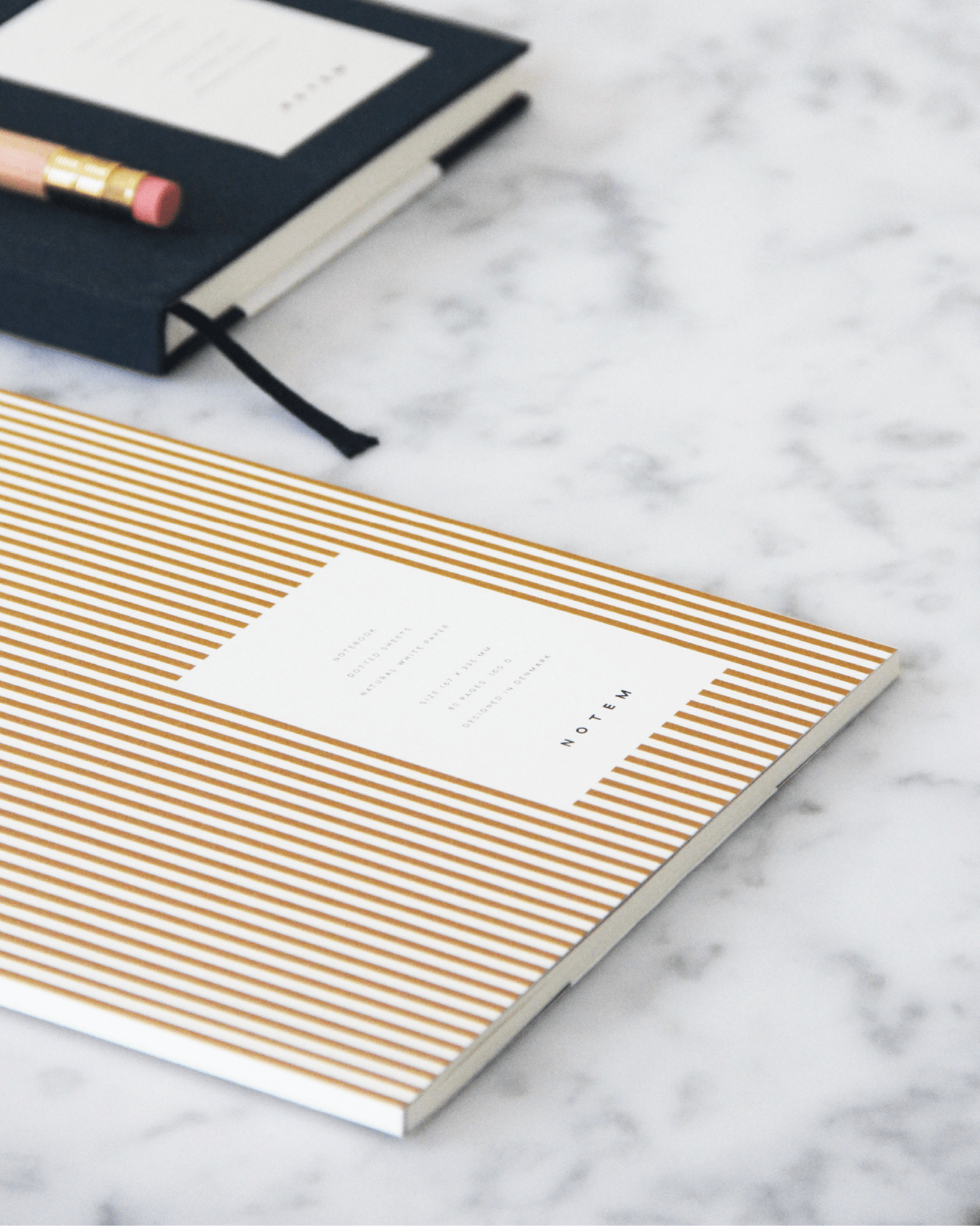 Vita Quaderno Medio Ochre Lines - ErnestoShop Concept Store
