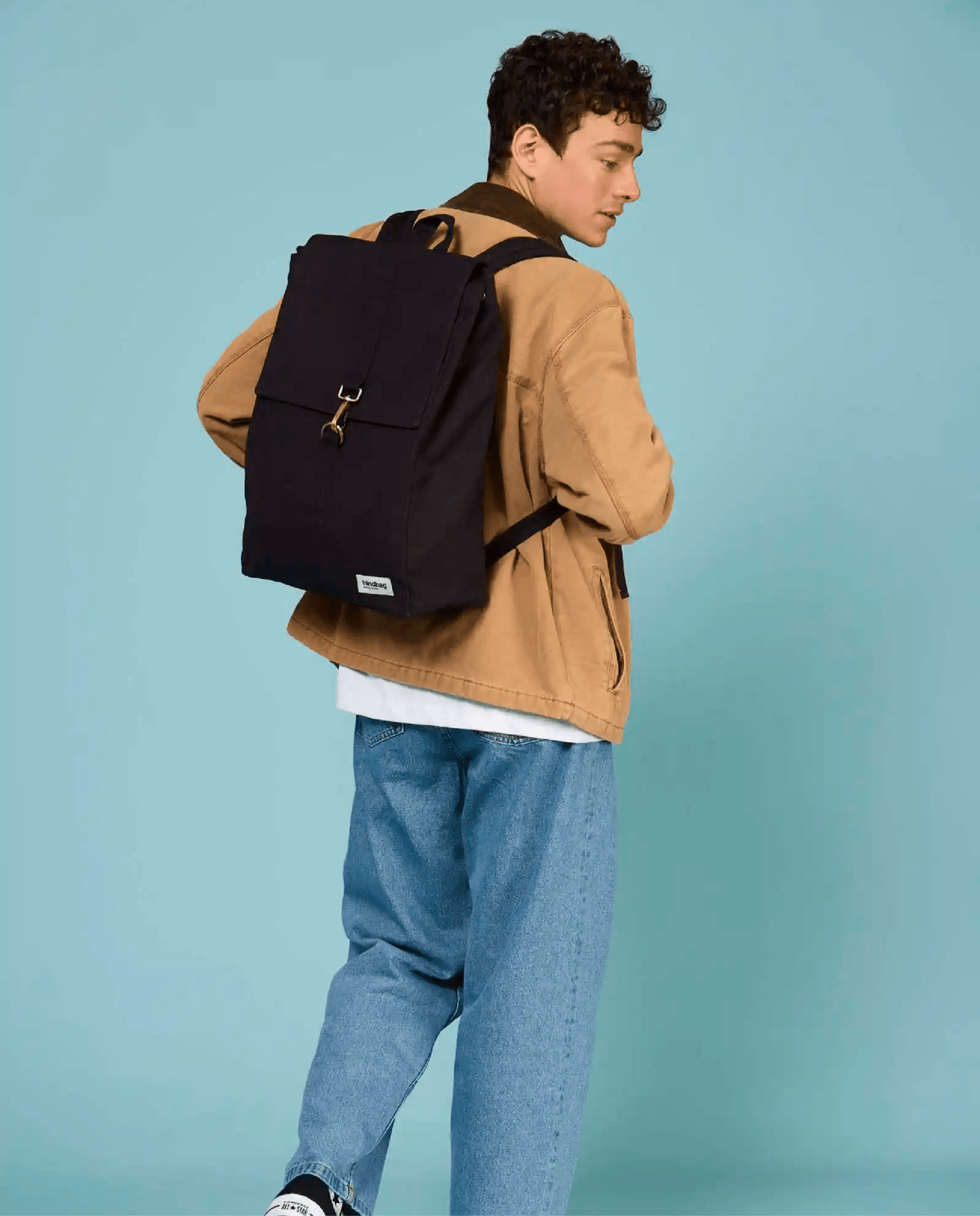 Zaino nero in tessuto - ErnestoShop Concept Store