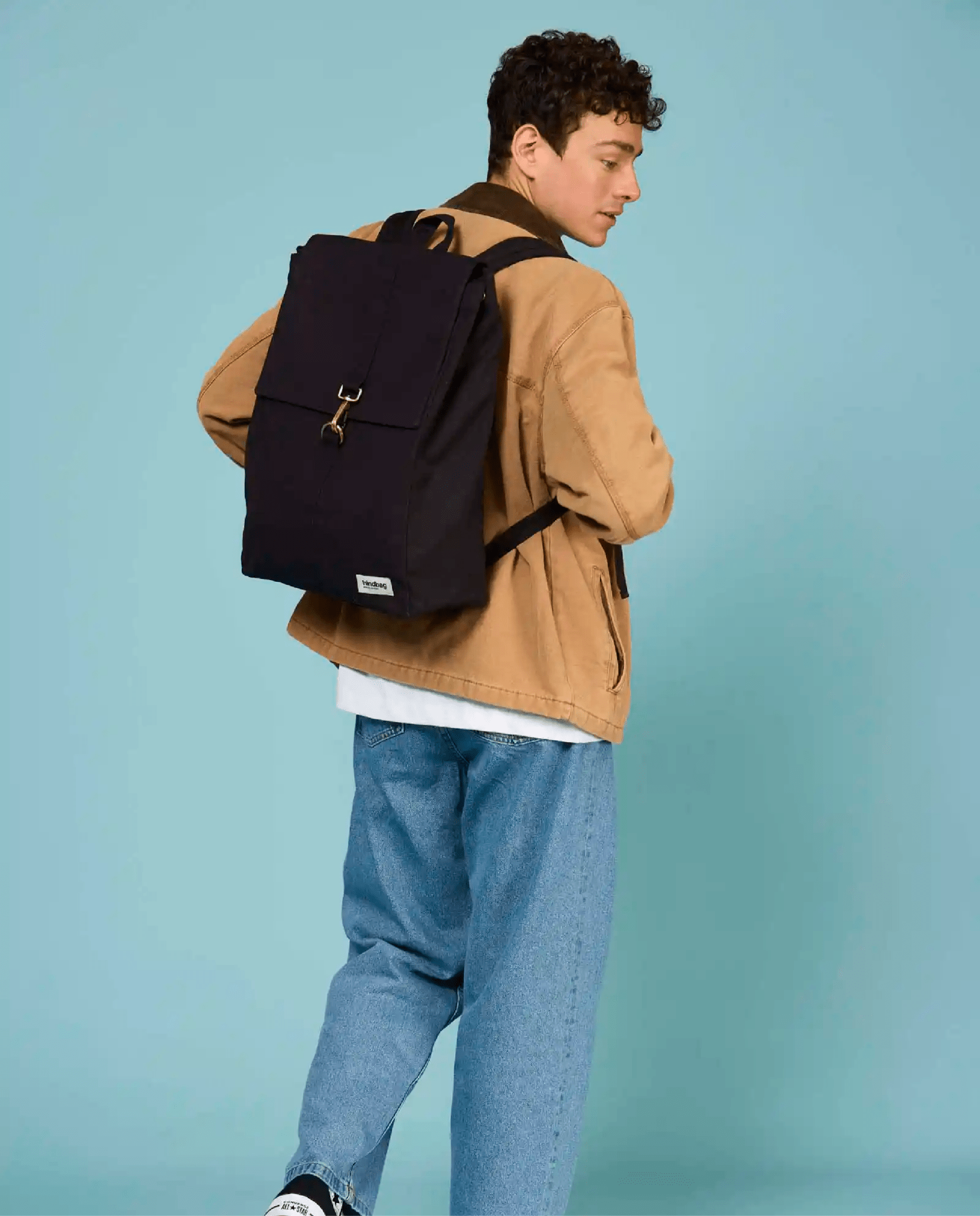 Zaino nero in tessuto - ErnestoShop Concept Store